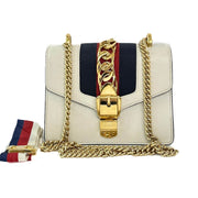 Gucci Sylvie Mini White Chain Bag
